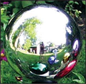 Echo Valley 10" Silver Gazing Globe