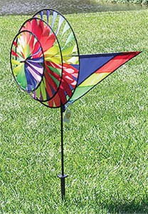 Premier Kite Triple Rainbow Wind Spinner Premier Kite Triple Rainbow Wind Spinner