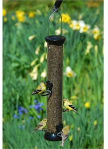 Droll Yankees Onyx Clever Clean 18" Nyjer Feeder with Microban