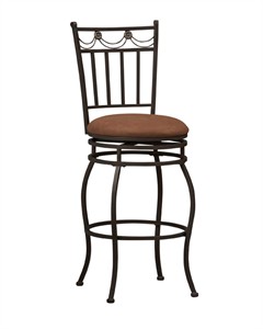 Linon Swag 30" Bar Stool 02761MTL-01-KD-U Linon Swag 30" Bar Stool 02761MTL-01-KD-U