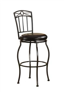 Linon Circle Top Metal Bar Stool 02811MTL-01-KD Linon Circle Top Metal Bar Stool 02811MTL-01-KD
