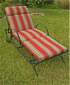 Wrought Iron Chaise Lounge