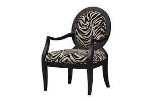 Linon Zebra Print Chair 36053NBLK-01-KD Linon Zebra Print Chair 36053NBLK-01-KD