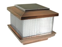Solar Plastic Fence Light Copper Solar Plastic Fence Light Copper