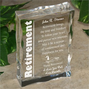 Engraved Retirement Keepsake