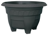 15" Azura Round Planter - Black 15" Azura Round Planter - Black