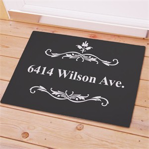Doormat Personalized with Street Address