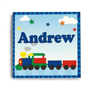 Personalized Train Wall Art