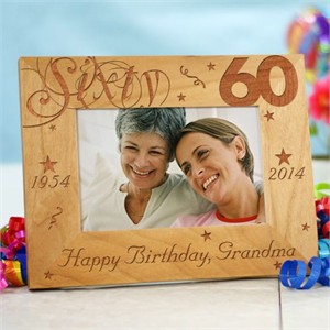 Personalized 60th Birthday Picture Frame Personalized 60th Birthday Picture Frame