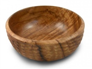 Natural Acacia Salad Bowl with Servers