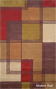 Trans Ocean 1974/19 Modern Teak Amalfi Area Rug