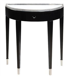 Bailey Street 6042325 Black Tie Half Round Hall Table