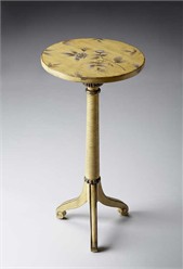 Butler Specialty Pedestal Table with hand painted design