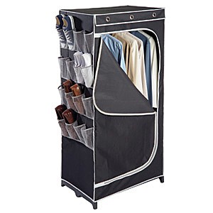 Canvas Wardrobe with Mesh Pockets