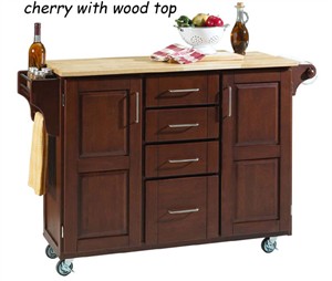Homestyles 9100 Cherry Finish Create a Cart