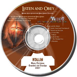  Listen and Obey Bible Song & Story Audio CD for Children