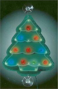 Motorist's Christmas Tree : car window Christmas tree