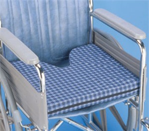 Coccyx Cushion with Plaid Cover Coccyx Cushion with Plaid Cover