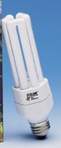 Compact Fluorescent CFL Triple Light Bulb : 20 watt 