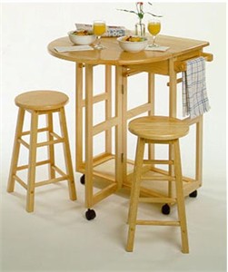 Budget Breakfast Bar with 2 Bar Stools