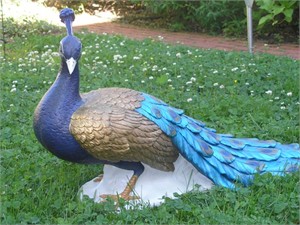 Peacock Sculpture