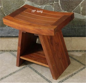 Deco-Teak Asia Teak Serenity Bench with Shelf