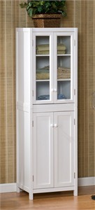 White Bathroom Storage Tower Cabinet White Bathroom Storage Tower Cabinet