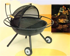Cast Iron Firepit : Portable Outdoor Fireplace