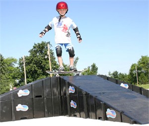 LandWave Expandable Skate Ramp Driveway Kit
