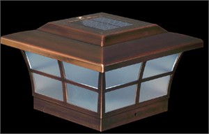 Classy Caps SL086 Prestige 6x6 Solar Fence Cap