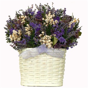 Lavender Hopes Table Top Basket