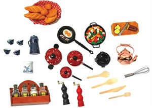 Melissa & Doug 2590 Dollhouse Kitchen Accessory Set Melissa & Doug 2590 Dollhouse Kitchen Accessory Set