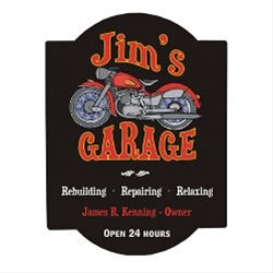 Personalized My Garage Wall Sign