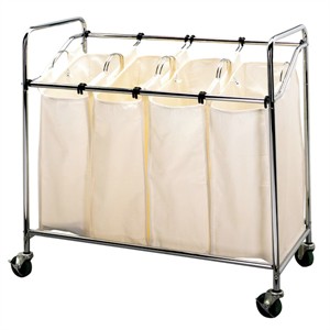 Household Essentials 6024 Four  Bag Laundry Sorter