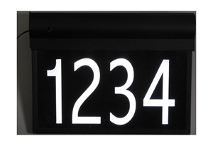 Custom Illuminated LED 10 x 8.5  House Number Sign 
