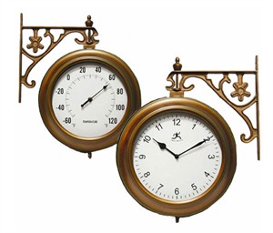 Infinity 12566CT Copper Climate Outdoor Clock