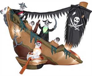 Halloween Inflatable Skeleton Pirates Shipwreck Halloween Inflatable Skeleton Pirates Shipwreck