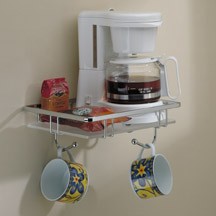 Coffee Maker Basket : shelf for small coffee makers