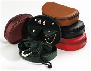 Mini Leather Jewelry Case