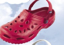Womens NothinZ Plastic Ruby Red Clog