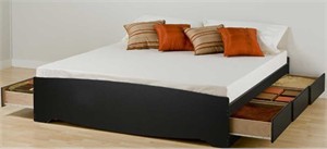 Prepac EBK-8400 / BBK-8400 King Platform Storage Bed