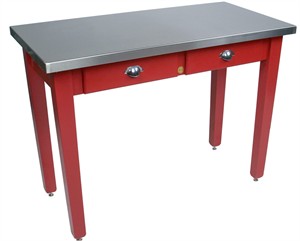 John Boos MIL4824-BN Cucina Milano in Barn Red John Boos MIL4824-BN Cucina Milano in Barn Red