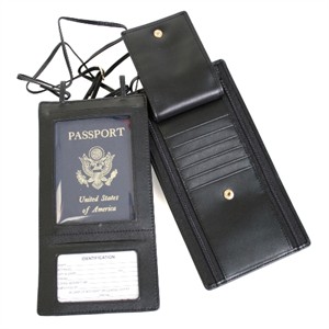 Leather Security Passport Wallet