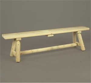 Straight Cedar Bench Straight Cedar Bench