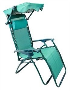 Zero Gravity Outdoor Lounge with Canopy