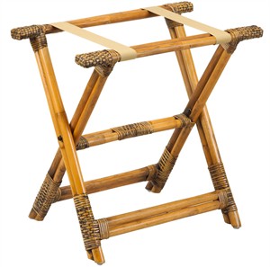 Rattan Luggage Rack 23" High