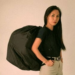 Square bottom tote bag or folding cart liner Square bottom tote bag or folding cart liner