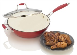 MichelleB Cast Iron Lite Chicken Fryer