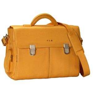 Monogrammed Computer Briefcase