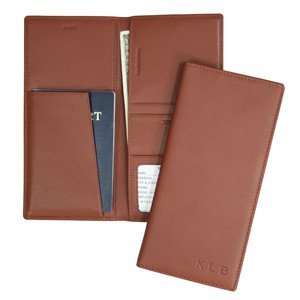 Monogrammed Passport Case - Airline Ticket Holder